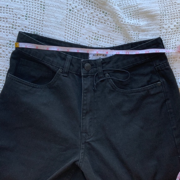 Urban Heritage Black Denim Jeans Size 28 - Picture 2 of 5